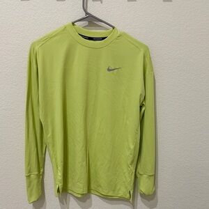 Green Nike Womens Running Long Sleeve Shirt